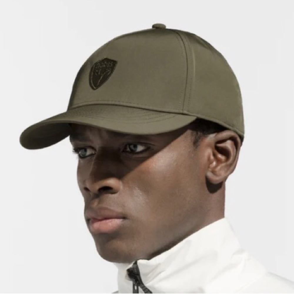 Green Structured Baseball Hat with Curved Brim
